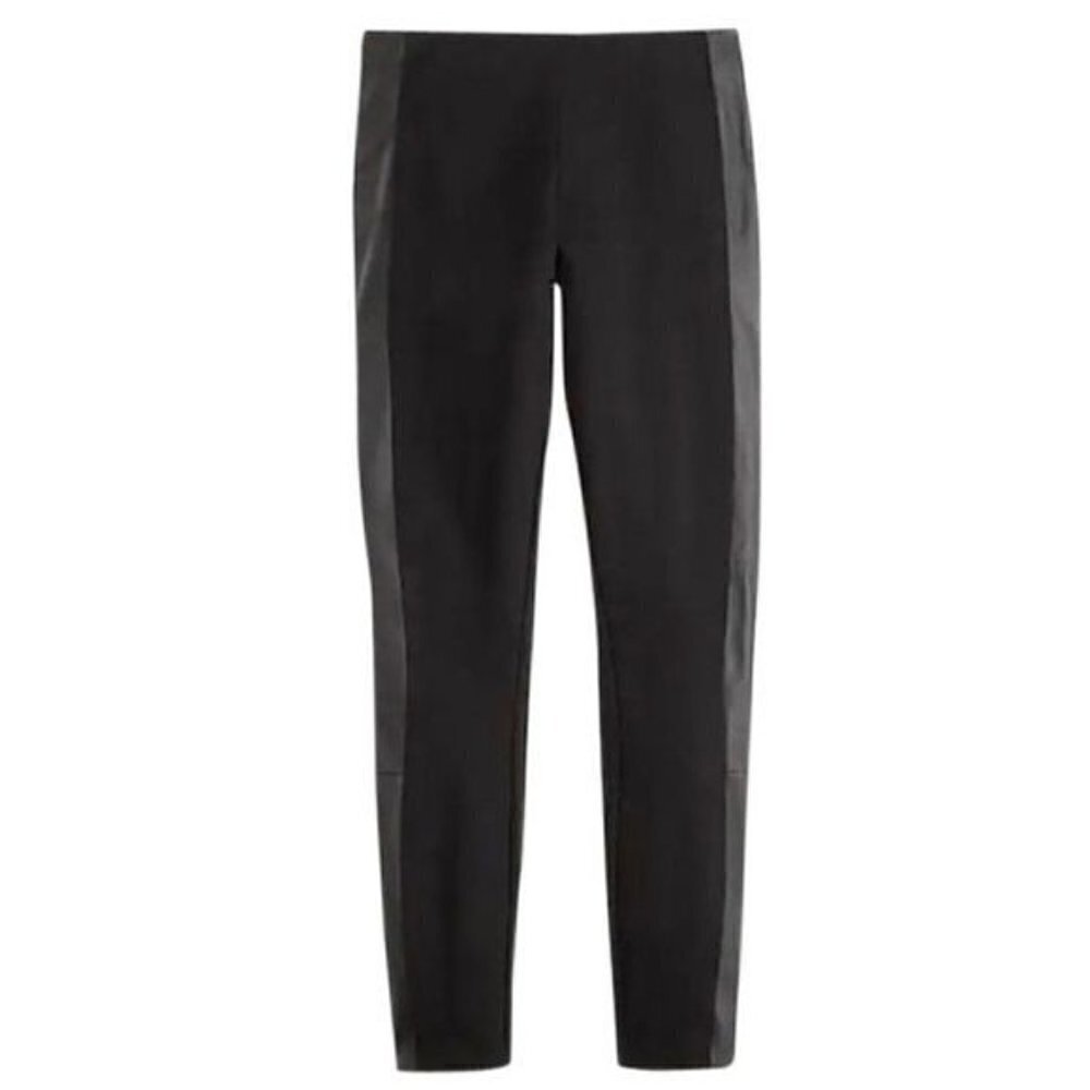 NWT Line & Dot Black Sheepskin Stripe Pants